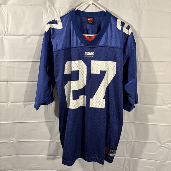 Ron Dayne #27 Nike Team Tag New York Giants Jersey Blue Home Jersey Men’s Medium - Picture 1 of 8